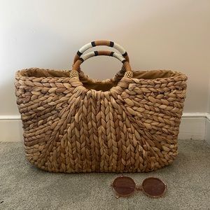 Woven Beach tote bag